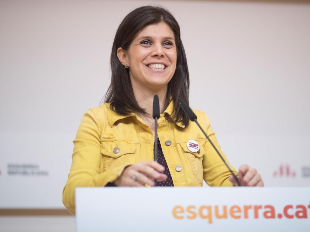 Marta Vilalta, portavoz de ERC, anunció ayer que el acuerdo con el PSOE está prácticamente cerrado.