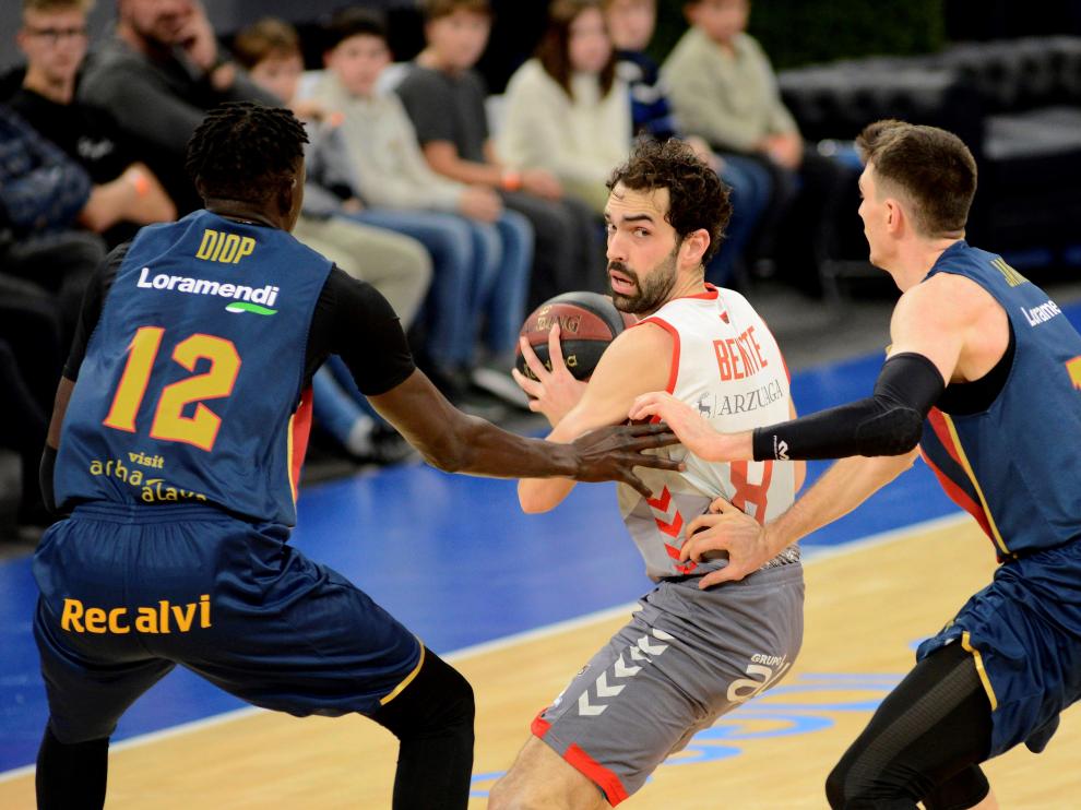 Imagen del partido entre el Baskonia y el Burgos, del pasado domingo.