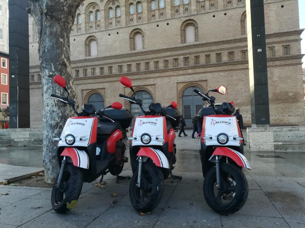 Acciona ha desplegado 400 motos compartidas en Zaragoza