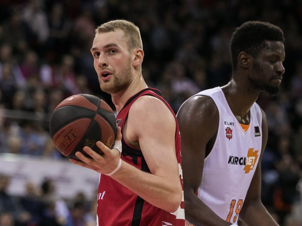 Hlinason durante la holgada victoria ante el Baskonia.