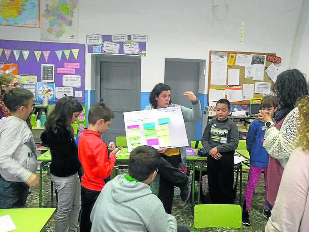 Uno de los proyectos celebrados en la escuela de Santa Engracia, barrio rural de Tauste.