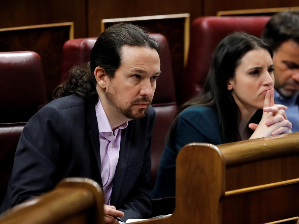 Pablo Iglesias e Irene Montero.