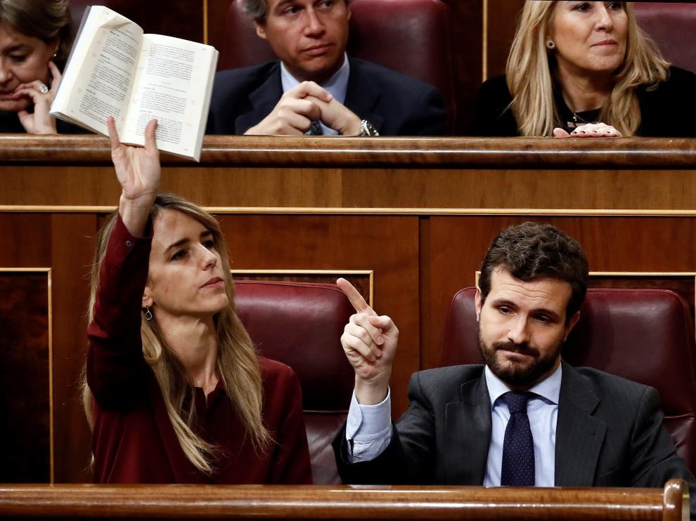 Bronca jornada de la sesión de investidura de Pedro Sánchez.