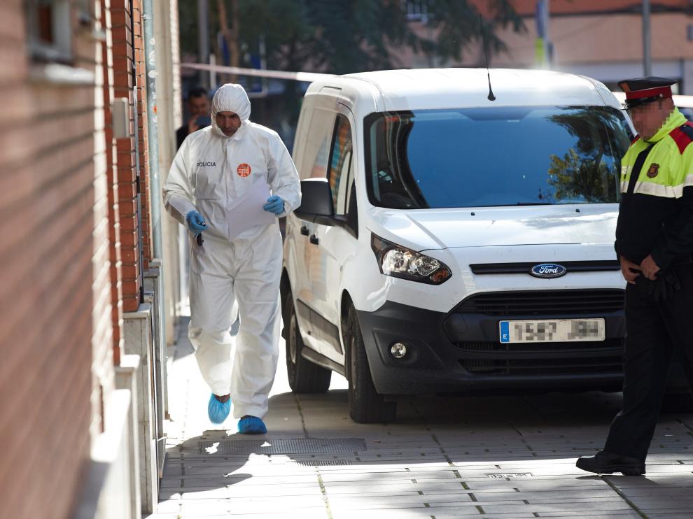 Lugar donde los Mossos dÉsquadra encontraron los cadáveres de la mujer y su hija.