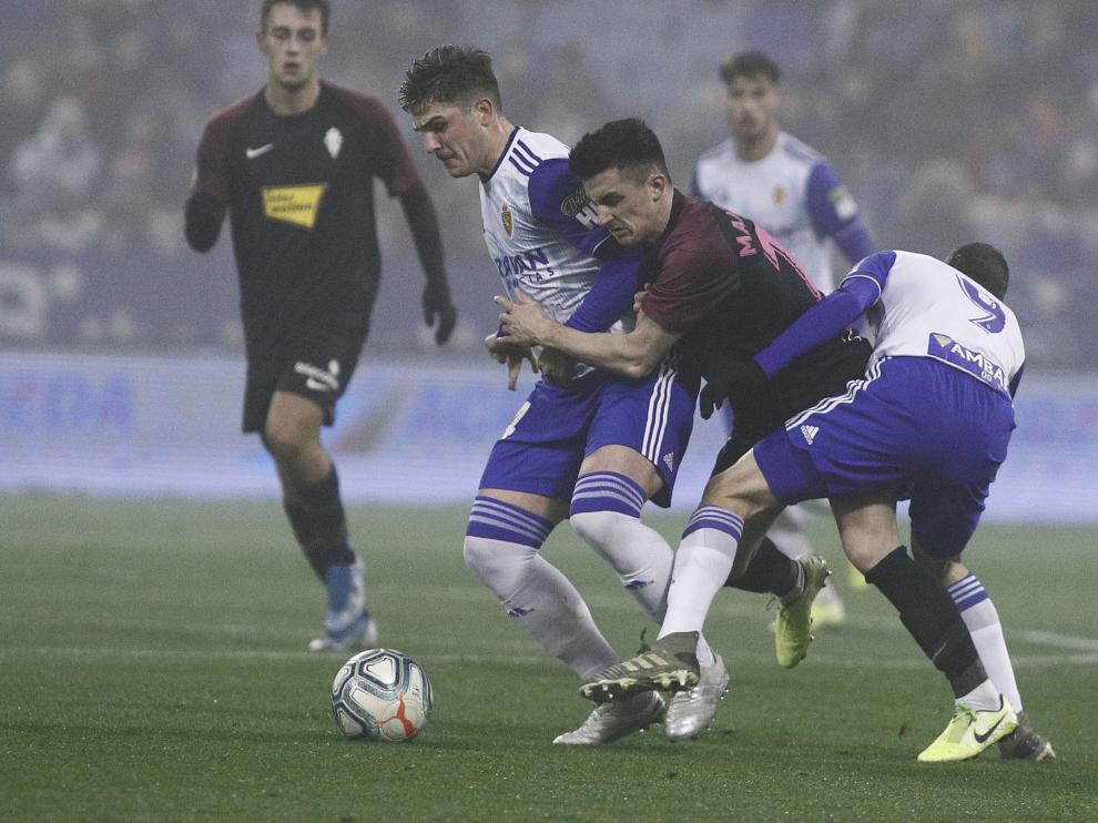 Partido Real Zaragoza-Sporting de Gijón en La Romareda