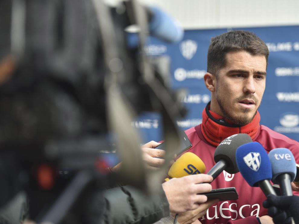 Yáñez, durante su comparecencia ante los medios de comunicación, este jueves.