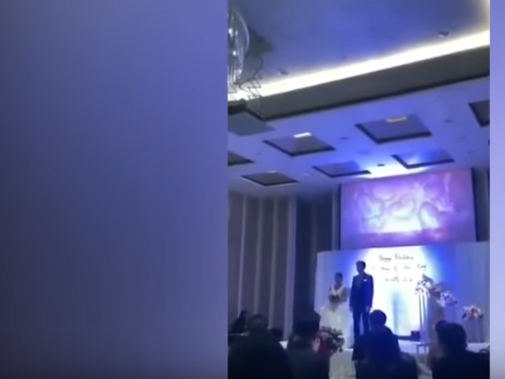 Un joven chino emite las imágenes de su novia siéndole infiel en su banquete de bodas