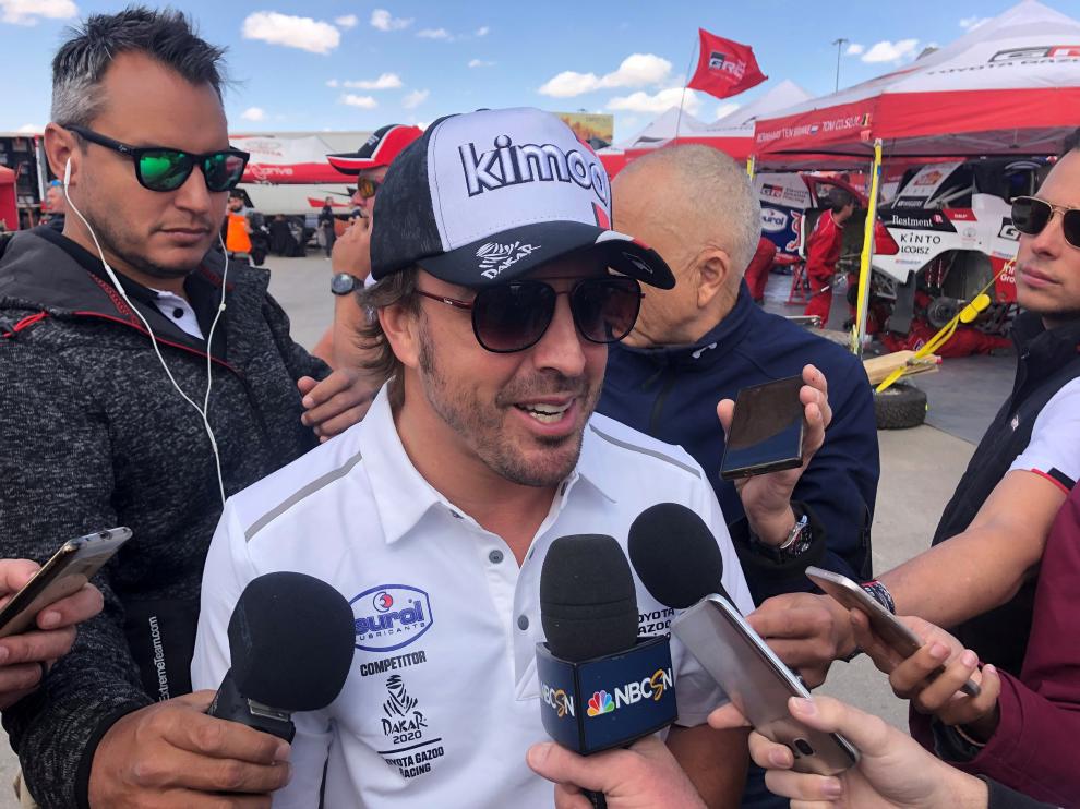 Fernando Alonso en el Dakar.