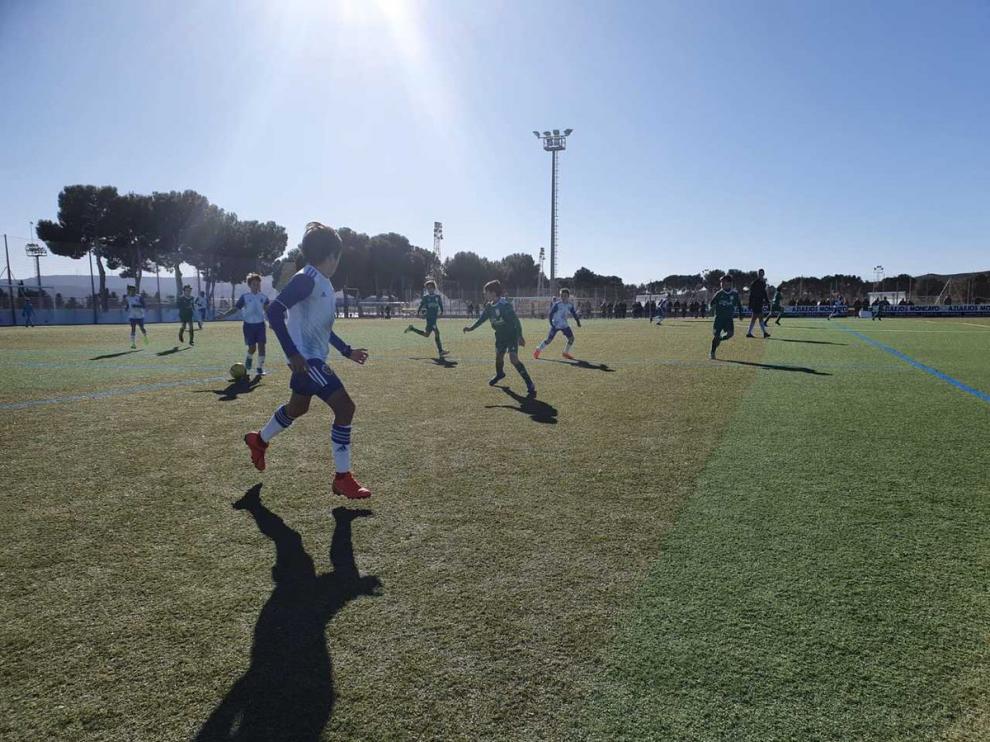 Imagen entre el Real Zaragoza y el Stadium Casablanca de esta jornada