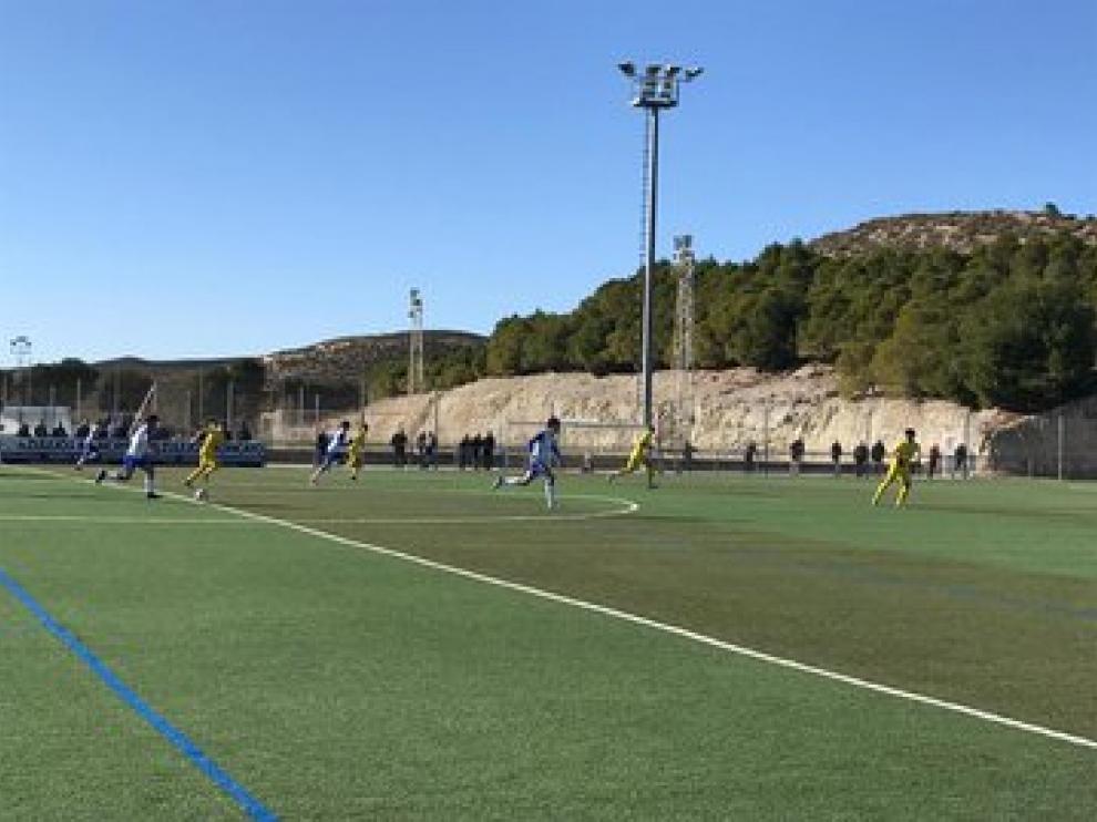 Imagen del encuentro entre Real Zaragoza y el Oliver