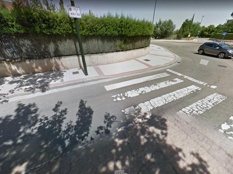 Calle de Ermesinda de Aragón, donde ha tenido lugar el atropello.