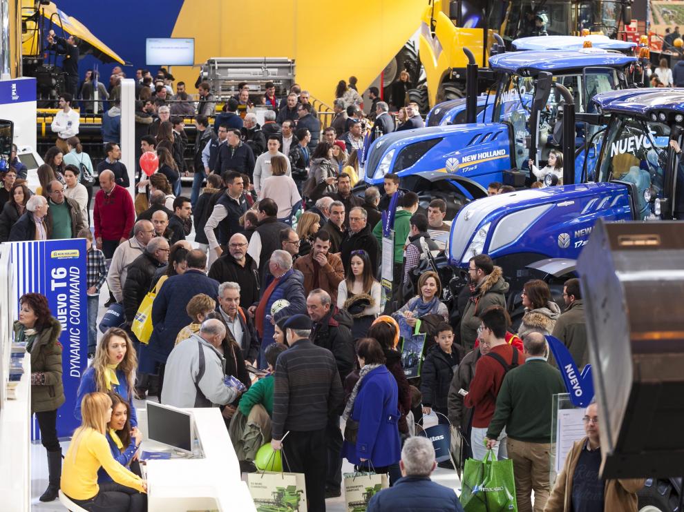 Multitud de profesionales visitaron en 2018 la Feria Internacional de Maquinaria Agrícola que se celebra en Zaragoza.