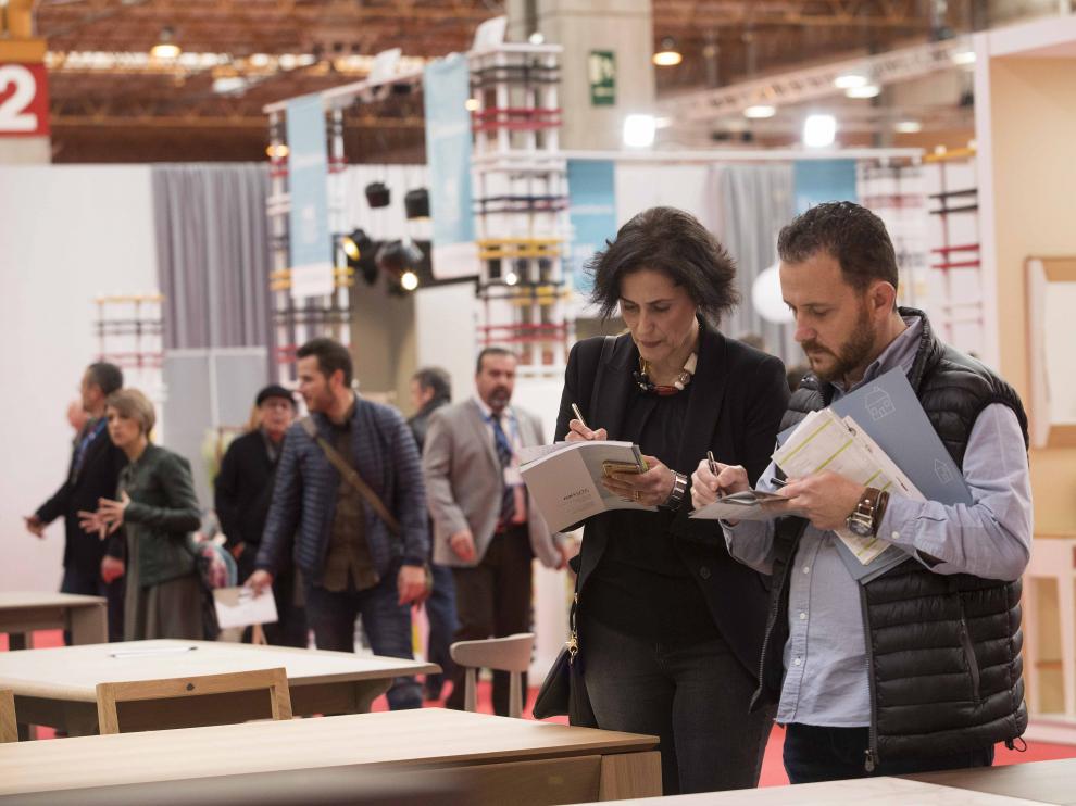 Una edición anterior de la Feria del Mueble de Zaragoza.