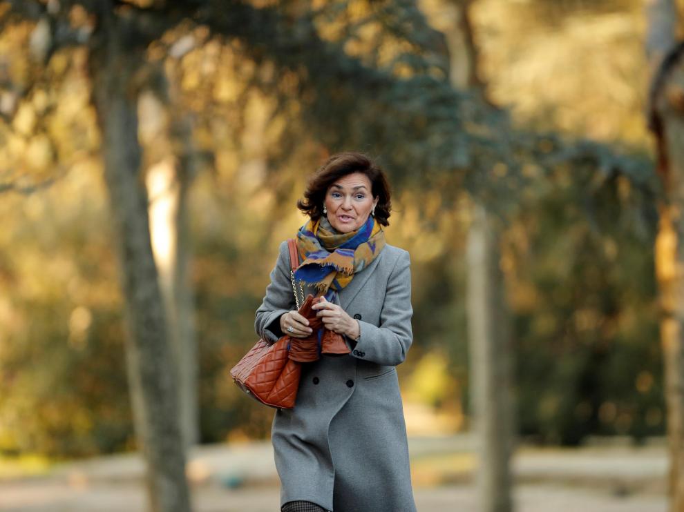 La Vicepresidenta del Gobierno Carmen Calvo
