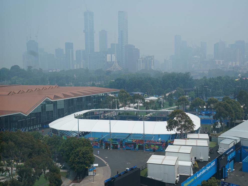Vista general del Melbourne Park, escenario donde se celebra el Open de Australia