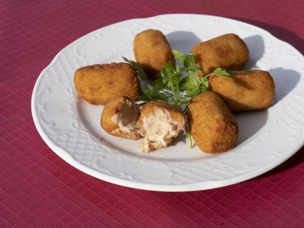 Croquetas del bar Gregory en Teruel.