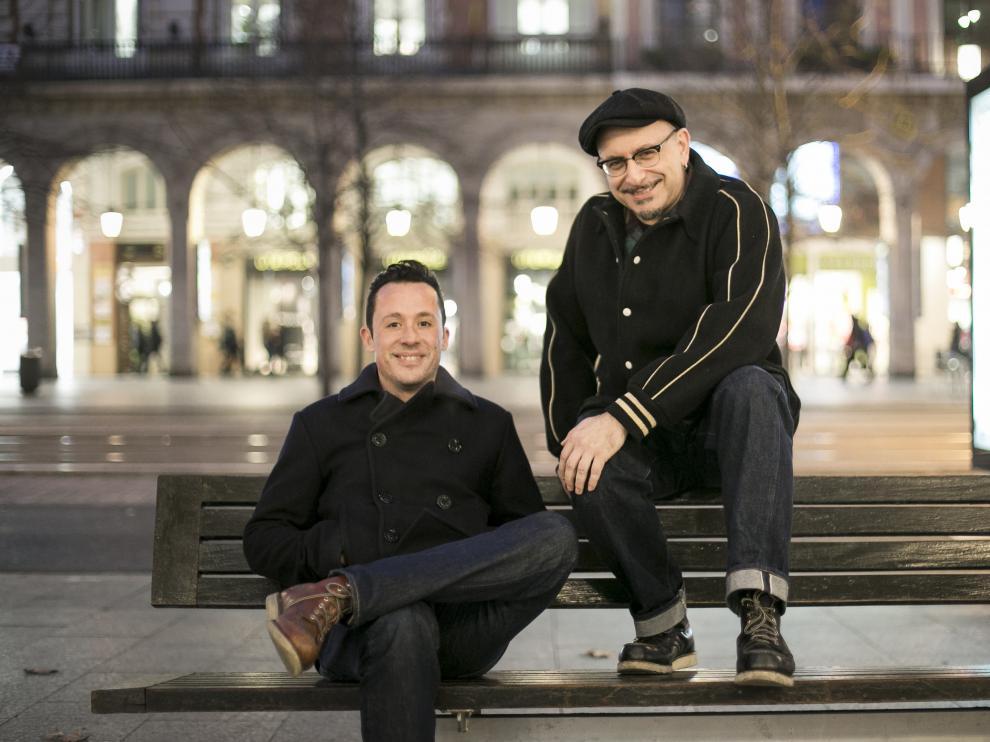 José Manuel López y Francho Angás, los organizadores del Shake-A-Round.