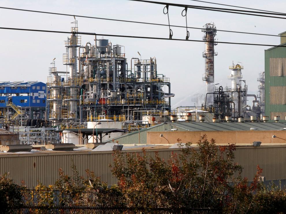 Vista del polígono y alrededores donde se ubica la fábrica química que sufrió la explosión