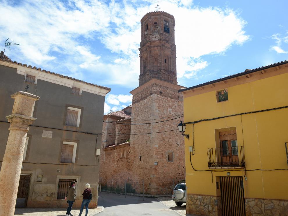 La iglesia de Lechago, de estilo mudéjar, presenta un grave deterioro arquitectónico.