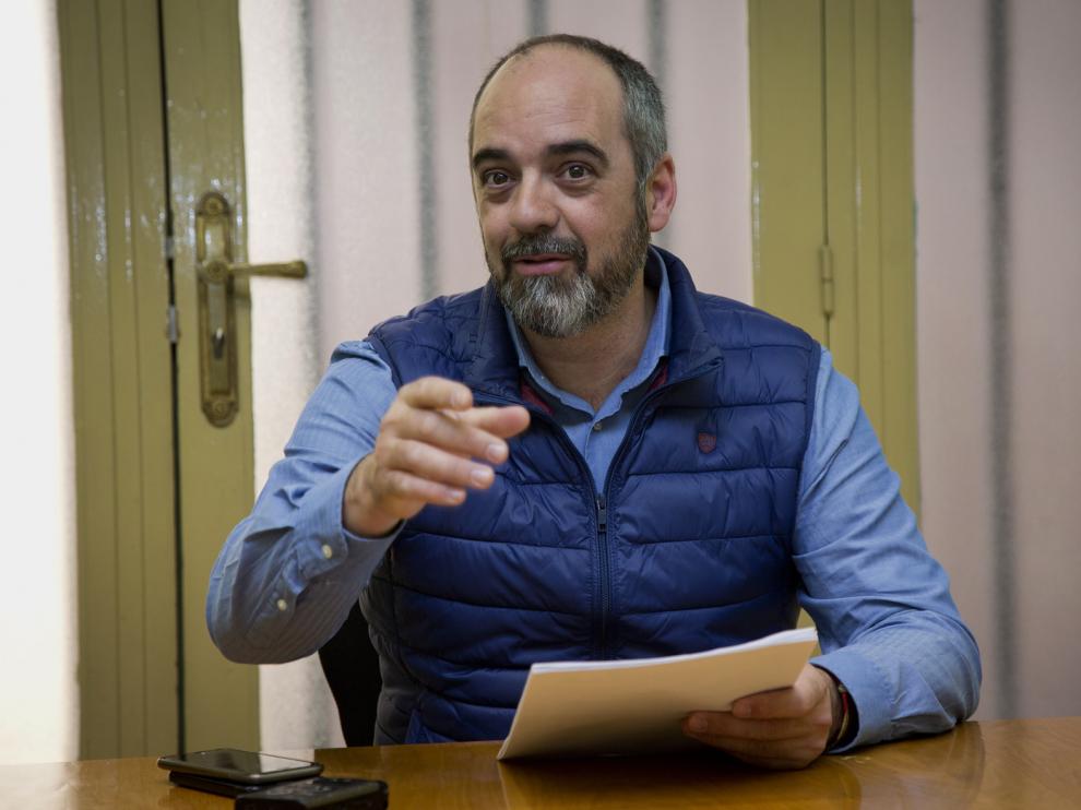 Luis Esteban, durante su comparecencia.