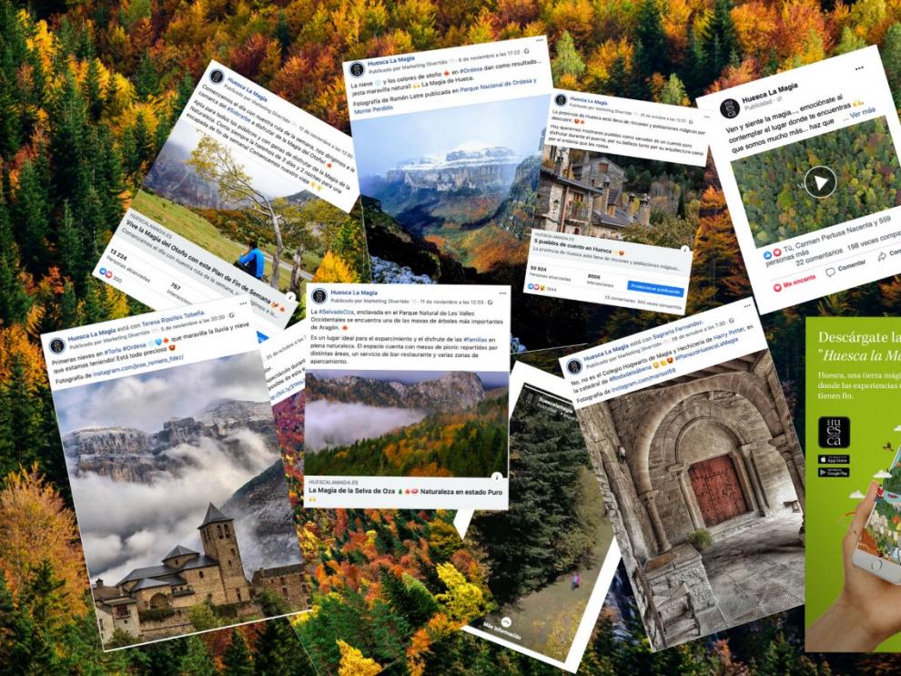 Algunos de los mensajes lanzados por Tu Huesca en su campaña.