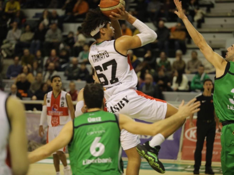Tamayo, durante el partido de este viernes ante el Cáceres.