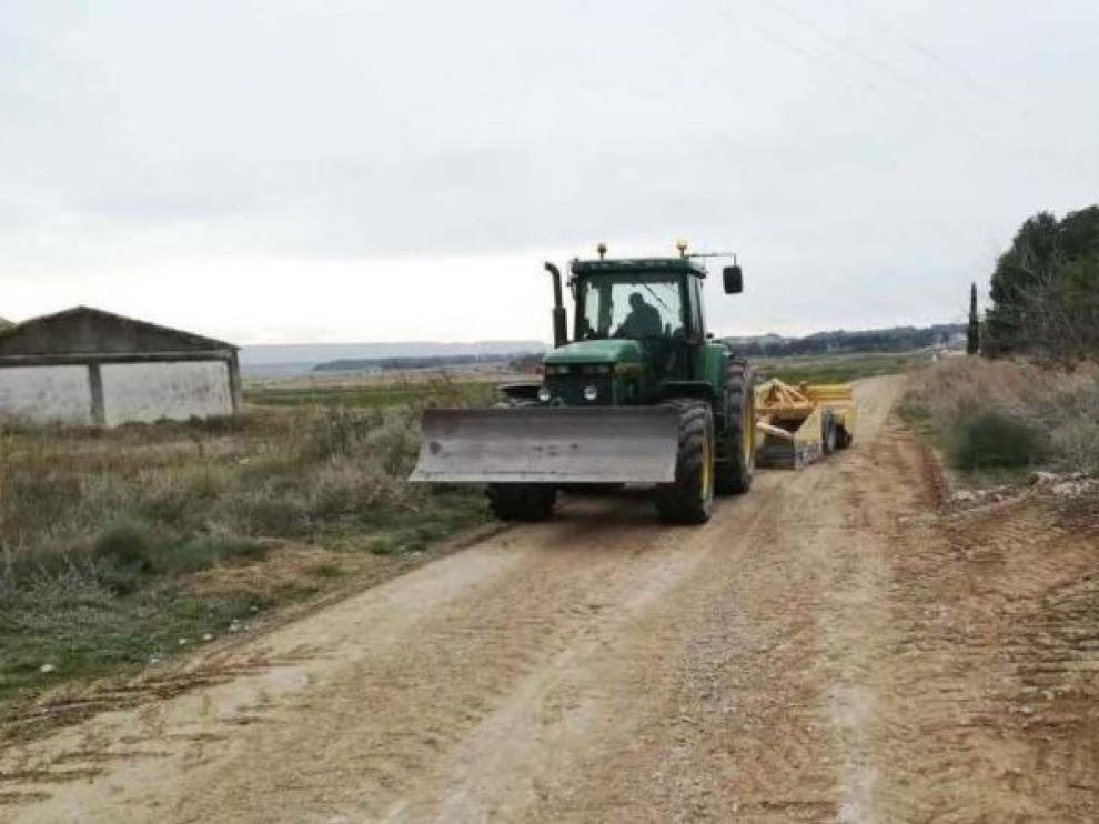 . Nuevas obras en caminos rurales de Ejea