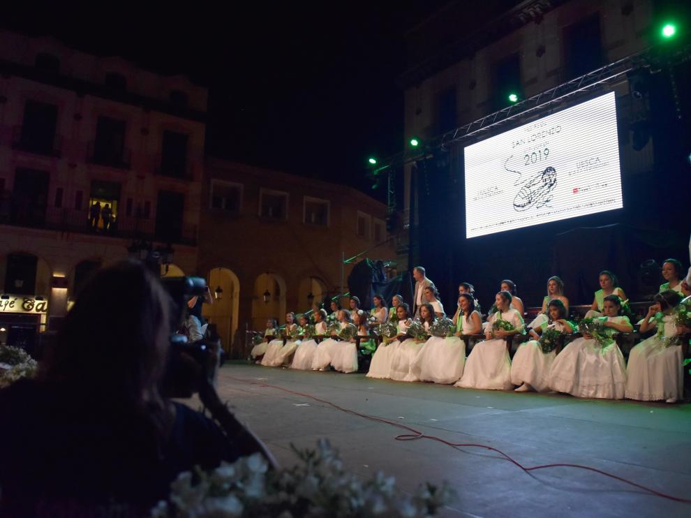 Presentación de las mairalesas de las últimas fiestas de San Lorenzo.