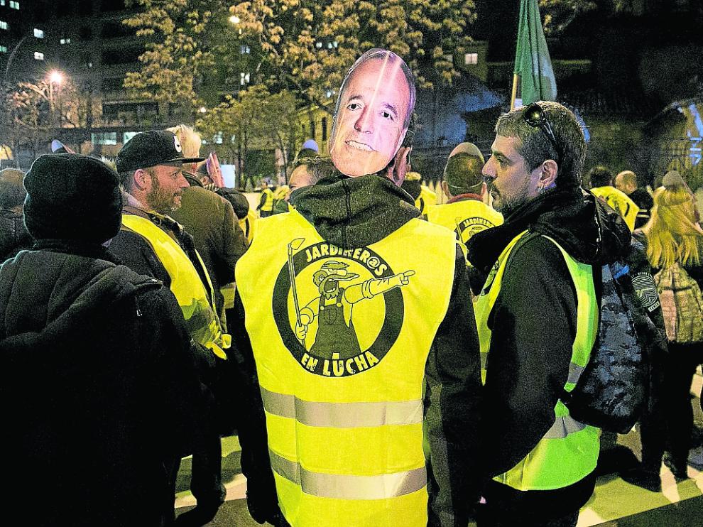 Los trabajadores de FCC se manifestaron el pasado jueves por las calles de Zaragoza