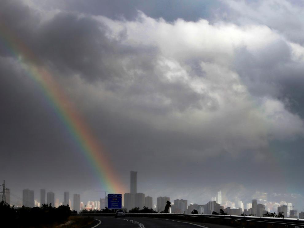 Temporal 'Gloria' en Benidorm.