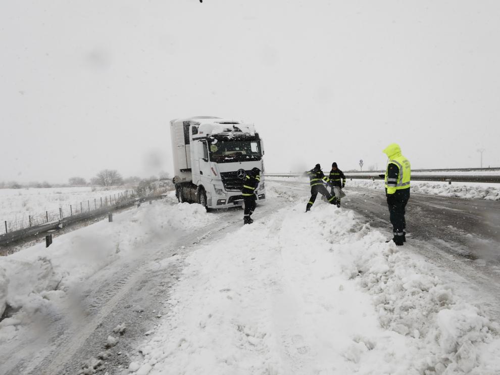 Borrasca Gloria: Afecciones de la gran nevada en el puerto de Paniza