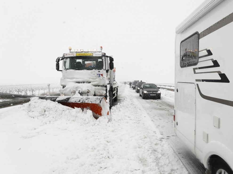 Borrasca Gloria: Afecciones de la gran nevada en el puerto de Paniza