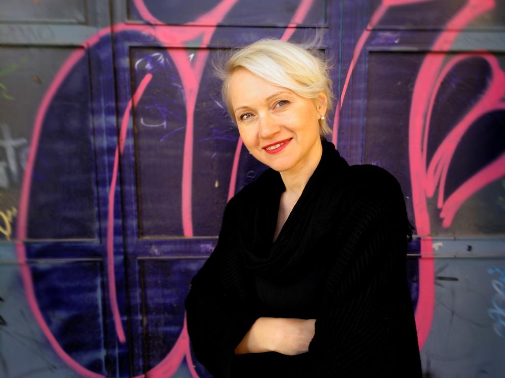 Anna Biedermann en Zaragoza.