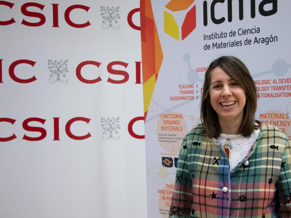 La investigadora María Moros.
