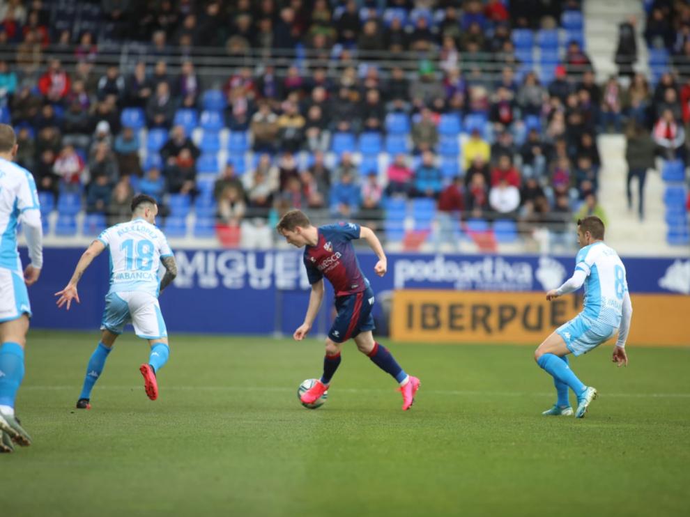 Partido SD Huesca-Lugo, en El Alcoraz