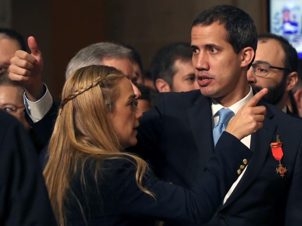 Visita de Juan Guaidó a Madrid