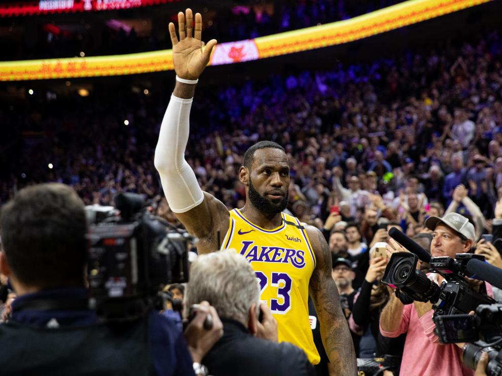El jugador de Los Ángeles Lakers Lebron James