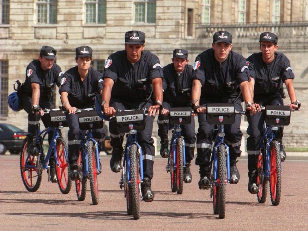 Hace más de veinte años que la Policía francesa cuenta con una unidad ciclista.