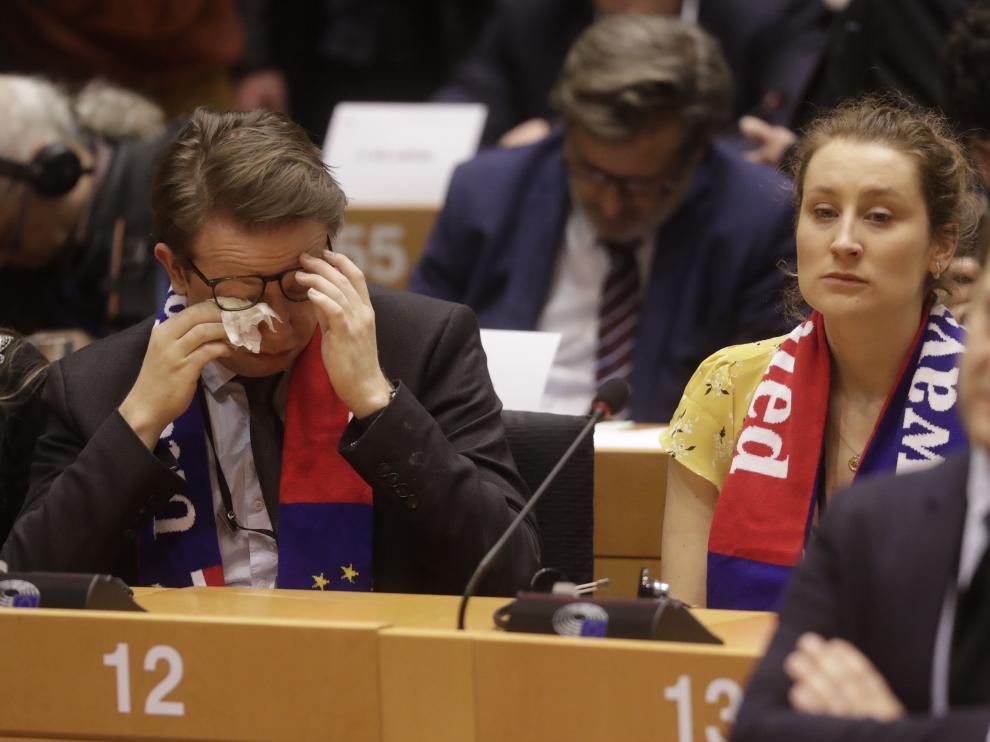 Diputados británicos durante la votación