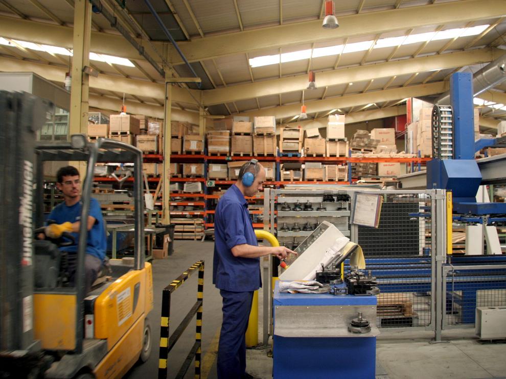 Interior de la planta de Trox en Zaragoza.