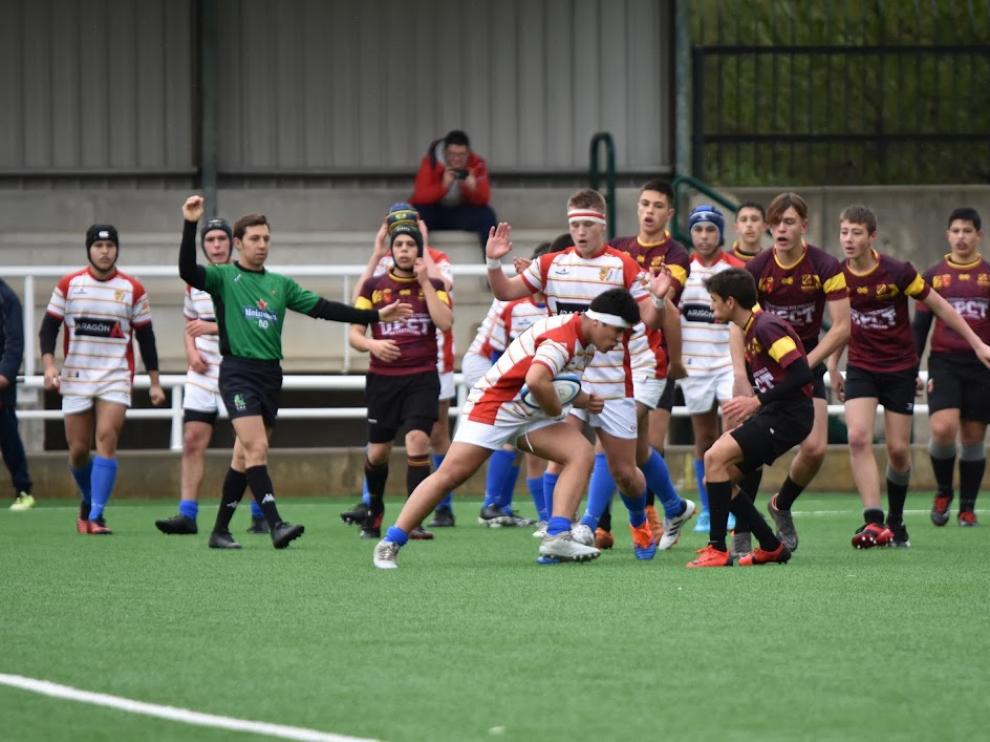 Selección aragonesa de rugby sub16-18.