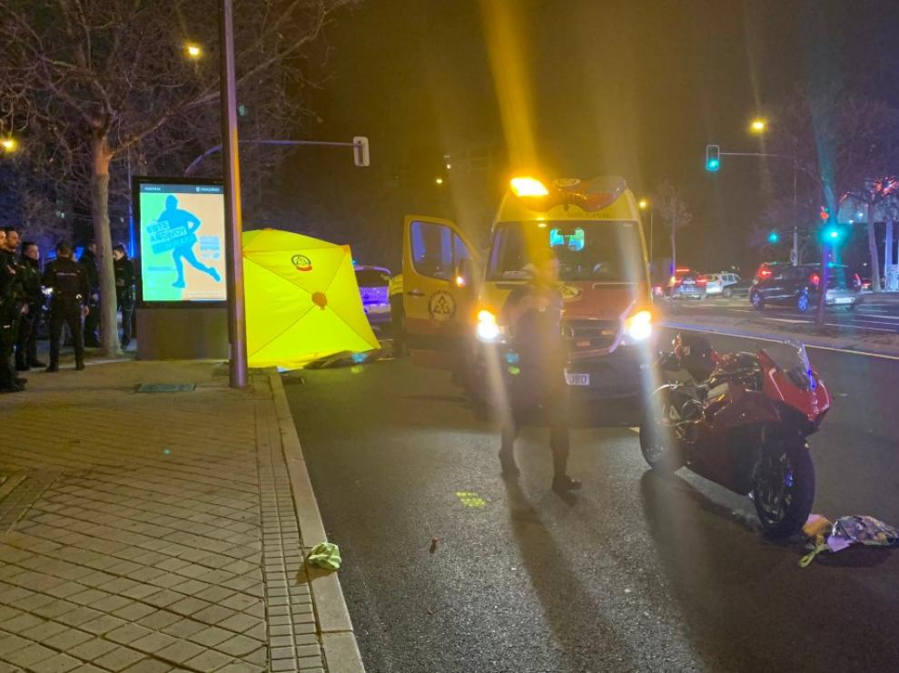 Los ocupantes de la moto resultaron ilesos