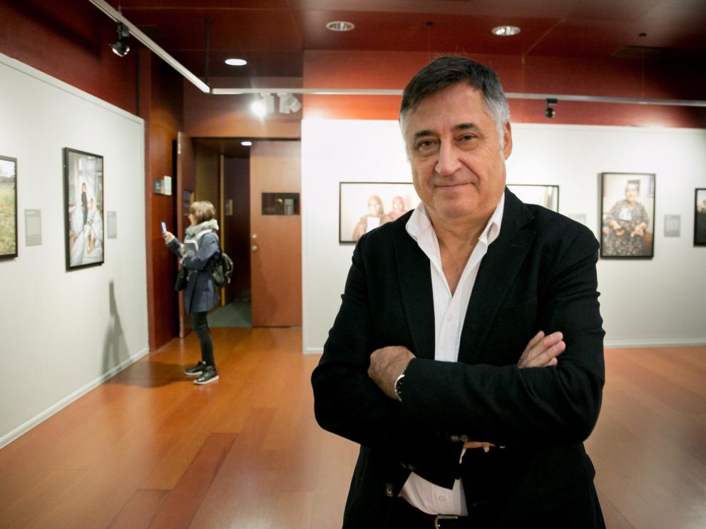 Gervasio Sánchez, en la presentación de su última exposición.
