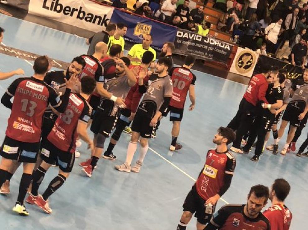 Imagen del partido de vuelta entre Liberbank Cuenca y el Bada Huesca