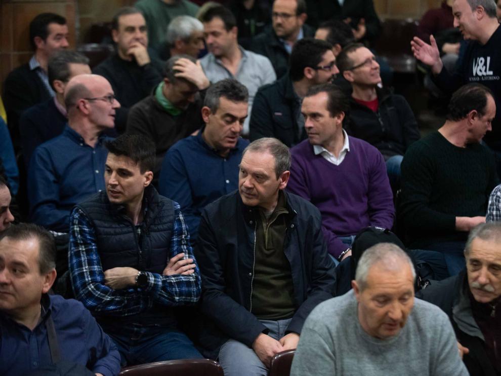 Imagen de archivo de los trabajadores de Schindler afectados por los 119 despidos.