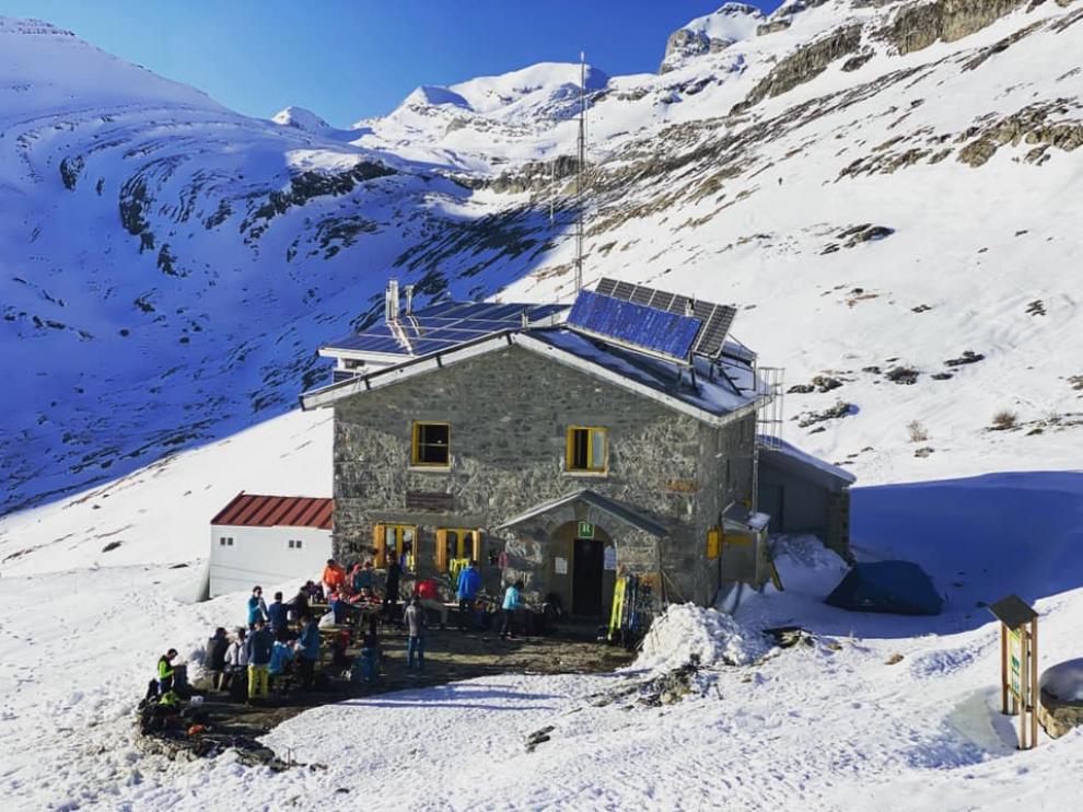 El refugio de Góriz, en el valle de Ordesa, lideró un año más las pernoctaciones.