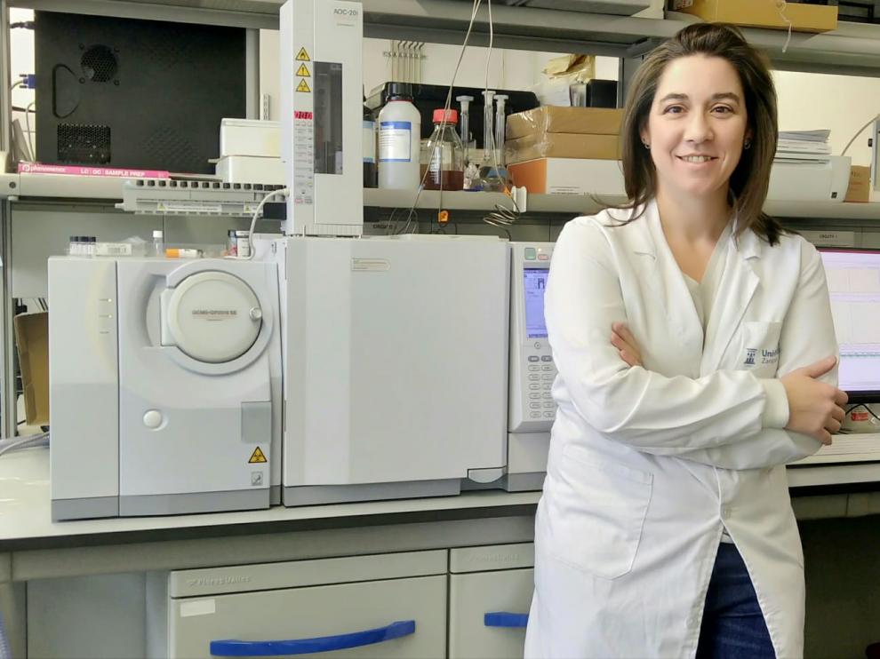 María Pilar Lobera, ingeniera química que investiga en nanomateriales.