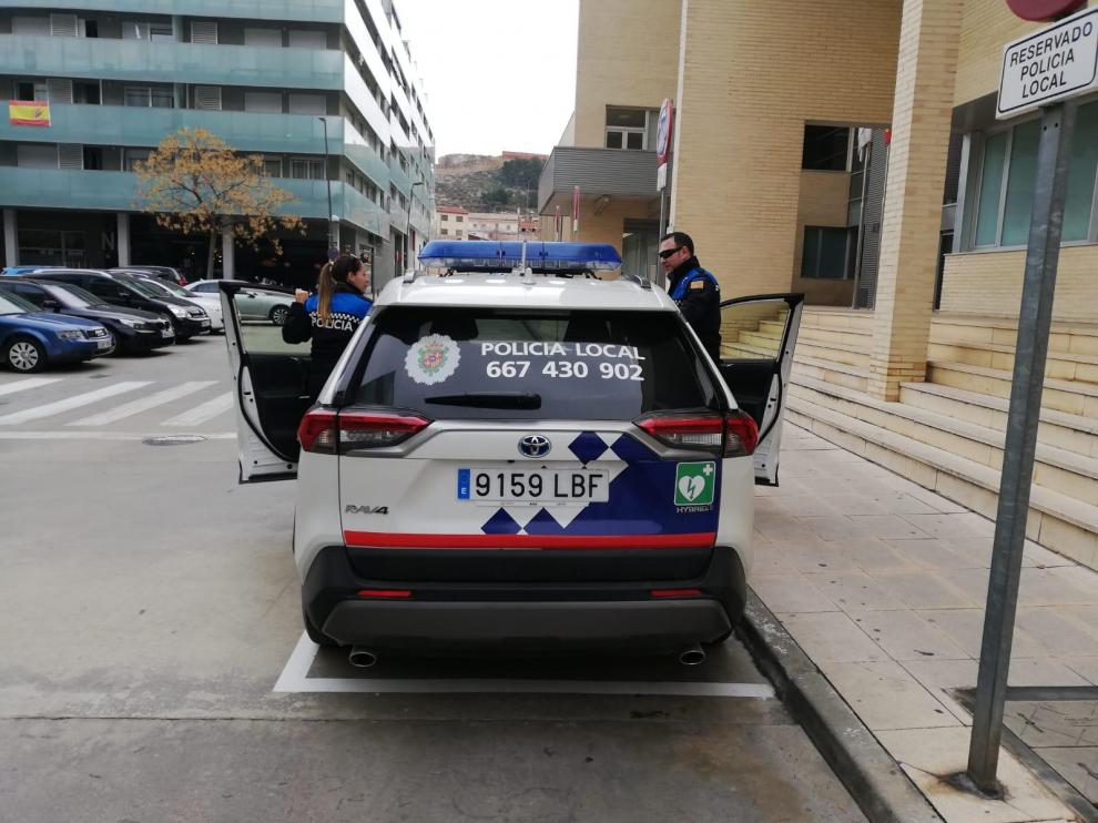 Una patrulla de la Policía Local de Cuarte de Huerva.