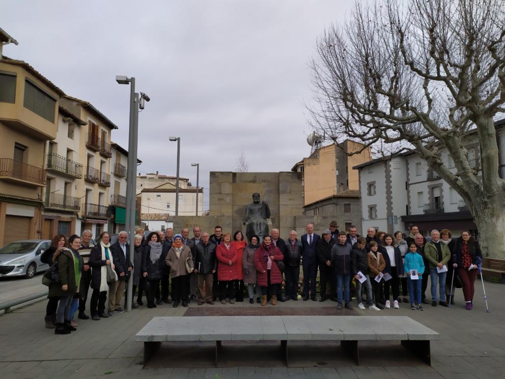 Imagen del acto de homenaje a Costa en Graus.