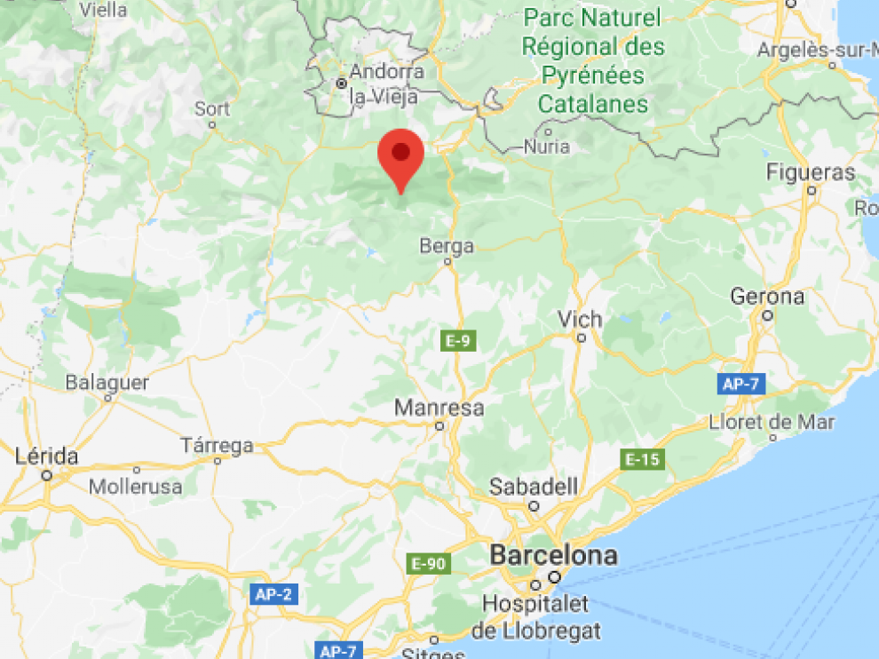 El accidente se produjo en el macizo del Pedraforca.